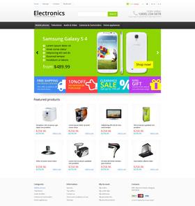 PrestaShop e-shop šablona na téma Elektronika č. 45481