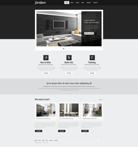 Moto CMS HTML šablona na téma Interiér a nábytek č. 45623