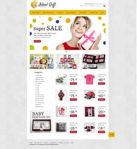Zen Cart e-shop šablona na téma Dárky č. 38924