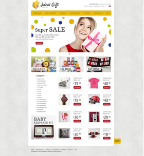 Zen Cart e-shop šablona na téma Dárky č. 38924