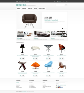 PrestaShop e-shop šablona na téma Interiér a nábytek č. 44925