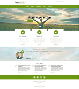 Moto CMS HTML šablona na téma Náboženství č. 48391