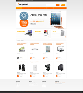 WooCommerce e-shop šablona na téma Počítače č. 47393