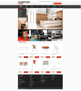 OpenCart e-shop šablona na téma Interiér a nábytek č. 43338