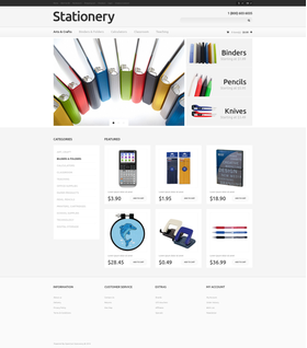 OpenCart e-shop šablona na téma Podnikání č. 48346