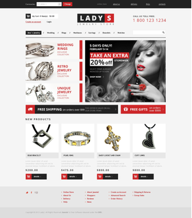VirtueMart e-shop šablona na téma Šperky č. 47314
