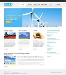 Moto CMS HTML šablona na téma Alternativní energie č. 43395