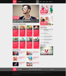 Moto CMS HTML šablona na téma Média č. 52620