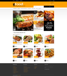 PrestaShop e-shop šablona na téma Jídlo a pití č. 47837
