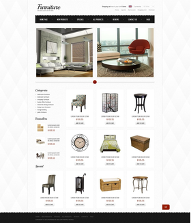 Zen Cart e-shop šablona na téma Interiér a nábytek č. 39690