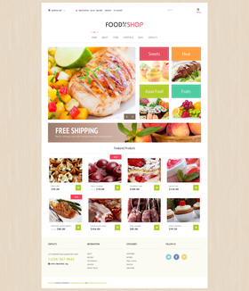 WooCommerce e-shop šablona na téma Jídlo a pití č. 48824