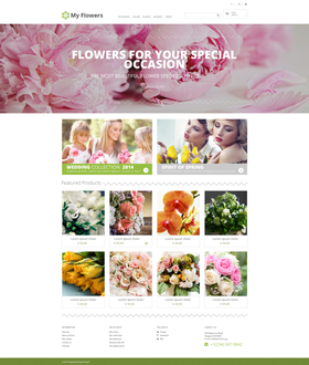 PrestaShop e-shop šablona na téma Květiny č. 48318