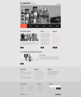 Moto CMS HTML šablona na téma Průmysl č. 51727