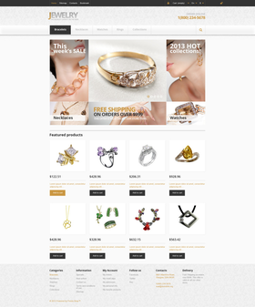 PrestaShop e-shop šablona na téma Šperky č. 45945