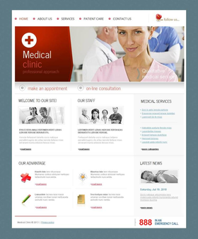 Moto CMS HTML šablona na téma Lekařské č. 44460