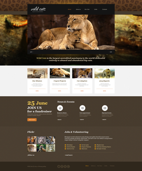 Moto CMS HTML šablona na téma Zvířata č. 47739