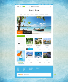 VirtueMart e-shop šablona na téma Cestování č. 46448