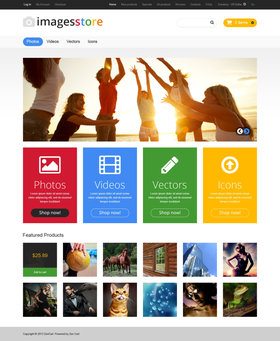 Zen Cart e-shop šablona na téma Umění a fotografie č. 46969