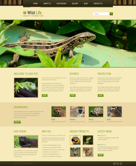Joomla šablona na téma Zvířata č. 46373