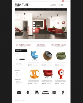 PrestaShop e-shop šablona na téma Interiér a nábytek č. 44268