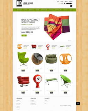 PrestaShop e-shop šablona na téma Interiér a nábytek č. 44551