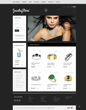 VirtueMart e-shop šablona na téma Šperky č. 45054