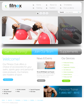 Flash CMS šablona na téma Sport č. 40066