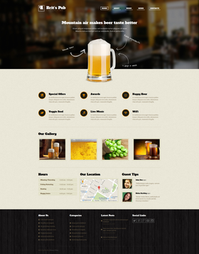 Moto CMS HTML šablona na téma Pivovar č. 47657