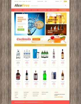 VirtueMart e-shop šablona na téma Jídlo a pití č. 49254