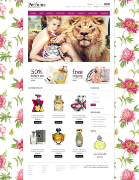 VirtueMart e-shop šablona na téma Krása č. 44652