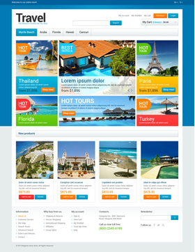 Magento e-shop šablona na téma Cestování č. 47319