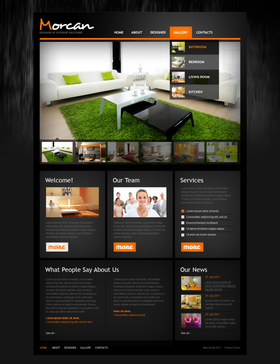 Moto CMS HTML šablona na téma Interiér a nábytek č. 41863