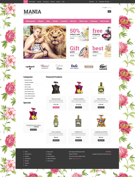 Zen Cart e-shop šablona na téma Krása č. 52434