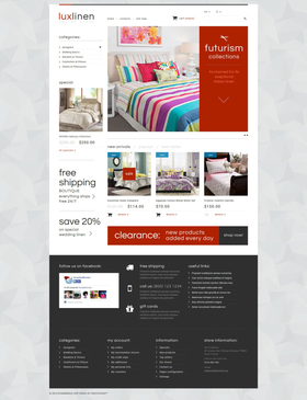 PrestaShop e-shop šablona na téma Interiér a nábytek č. 52729