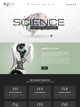 WordPress šablona na téma Věda č. 60052