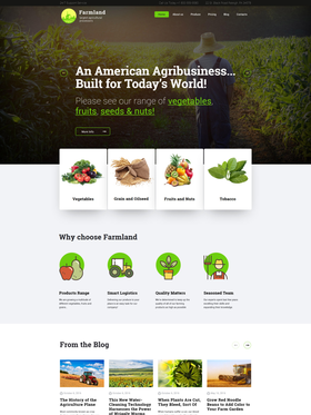 WordPress šablona na téma Zemědělství č. 60117