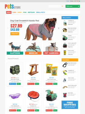 PrestaShop e-shop šablona na téma Zvířata č. 46521