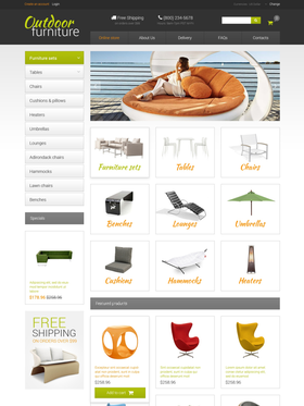 VirtueMart e-shop šablona na téma Interiér a nábytek č. 48846