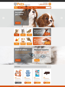 WooCommerce e-shop šablona na téma Zvířata č. 54868