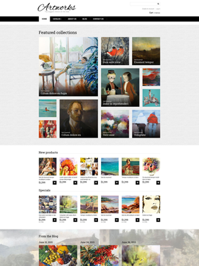 VirtueMart e-shop šablona na téma Umění a fotografie č. 55161