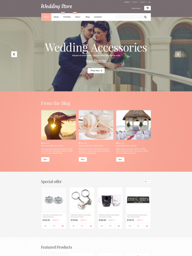 WooCommerce e-shop šablona na téma Svatby č. 55351