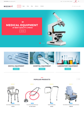 WooCommerce e-shop šablona na téma Lékařské č. 62047