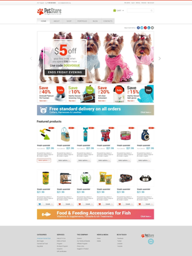 WooCommerce e-shop šablona na téma Zvířata č. 47513