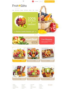 Zen Cart e-shop šablona na téma Dárky č. 48442