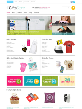 WooCommerce e-shop šablona na téma Dárky č. 49593