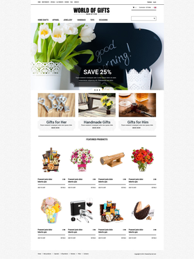 Zen Cart e-shop šablona na téma Dárky č. 52124