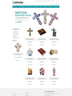Zen Cart e-shop šablona na téma Náboženství č. 52431
