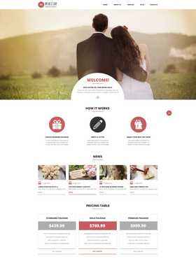 WordPress šablona na téma Svatby č. 53015