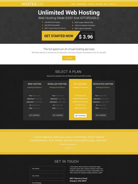 Joomla šablona na téma Hosting č. 53352