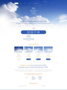 Joomla šablona na téma Hosting č. 55596